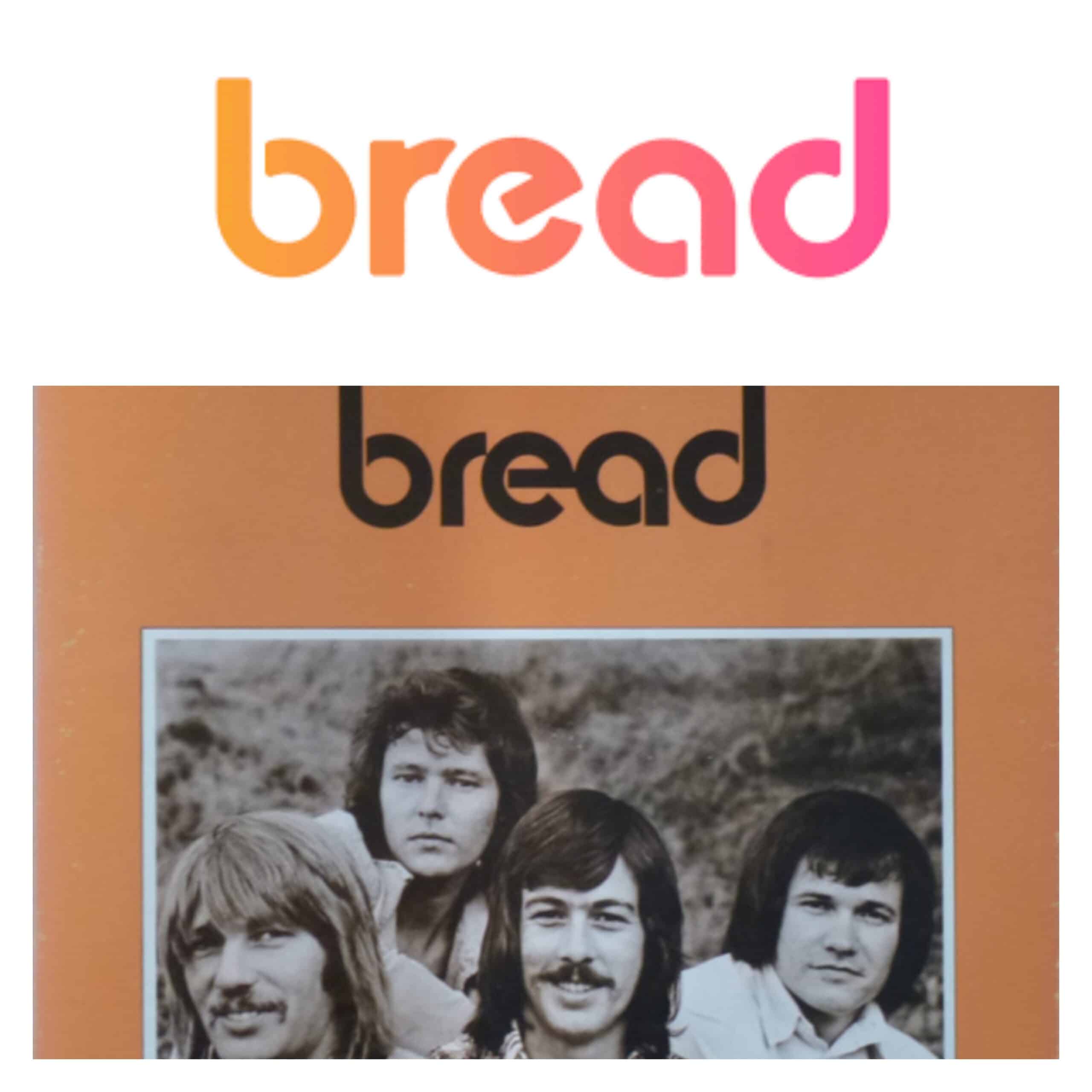 Logos from the bitcoin wallet Bread and the 70s band Bread.