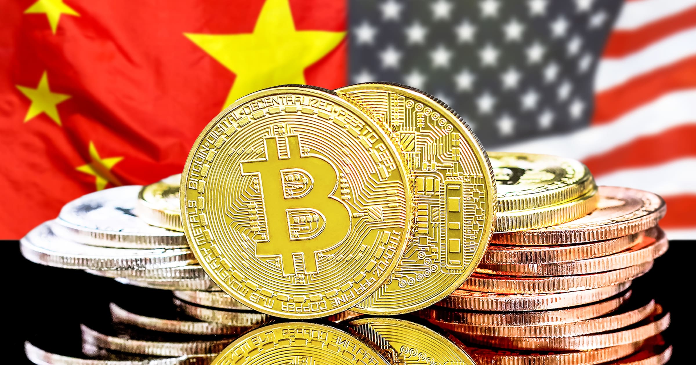 Globala börsfall efter spänningar mellan Kina och USA – bitcoinpriset håller emot.